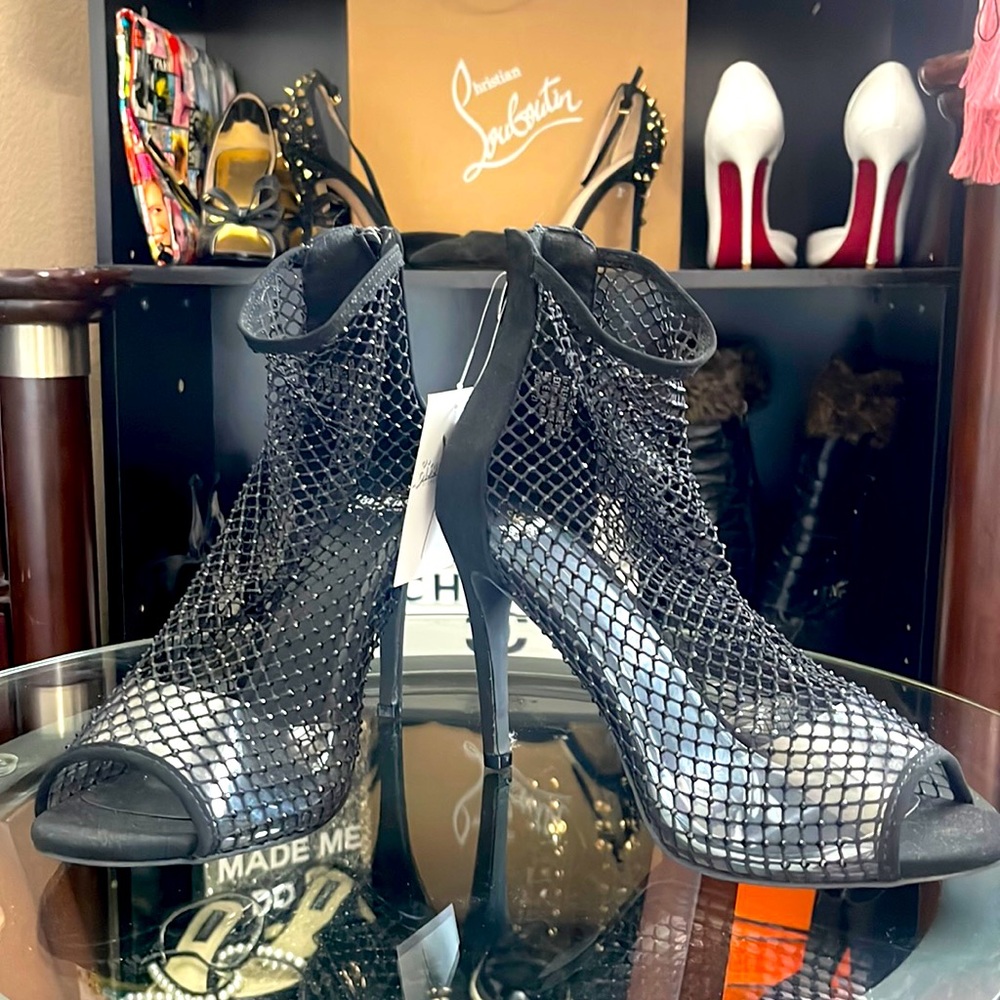 Brand new Black Net Beaded